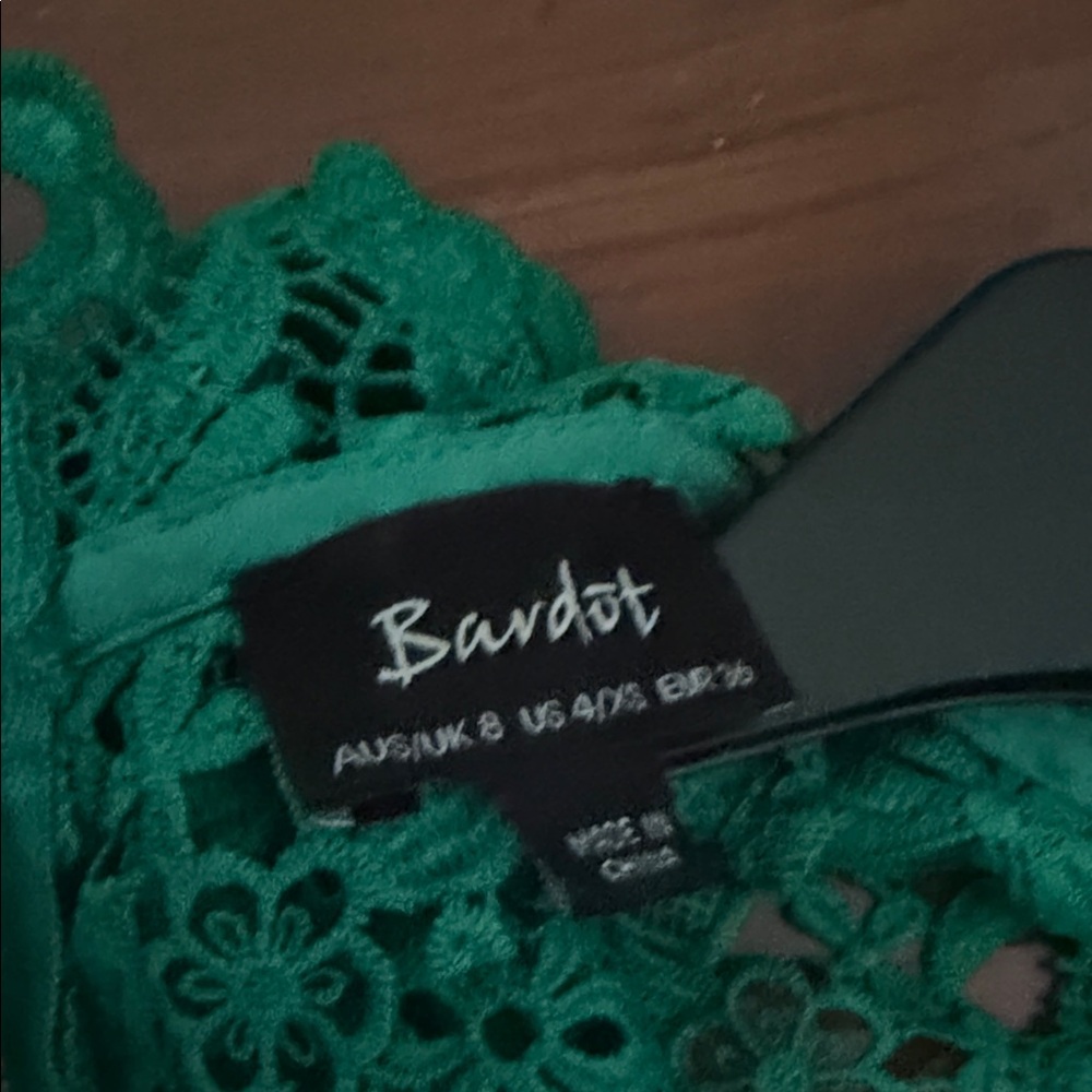 Bardot Emerald Lace Bra